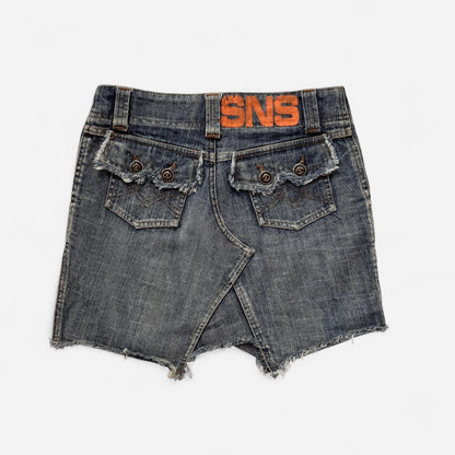 Y2K Denim Mini Skirt (XXS)