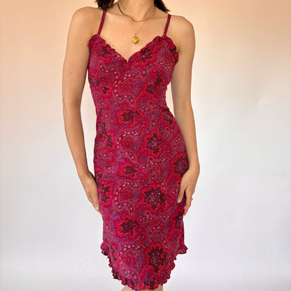 2000s Paisley Midi Dress (S)