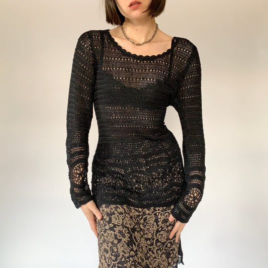 Vintage Crochet Top (S/M)