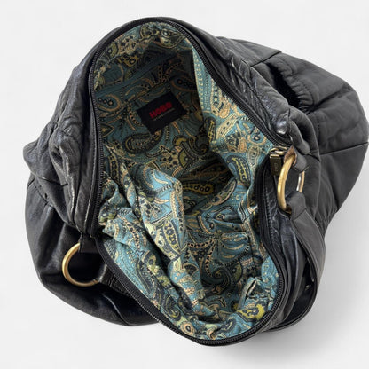 Hobo Black Slouchy Leather Bag