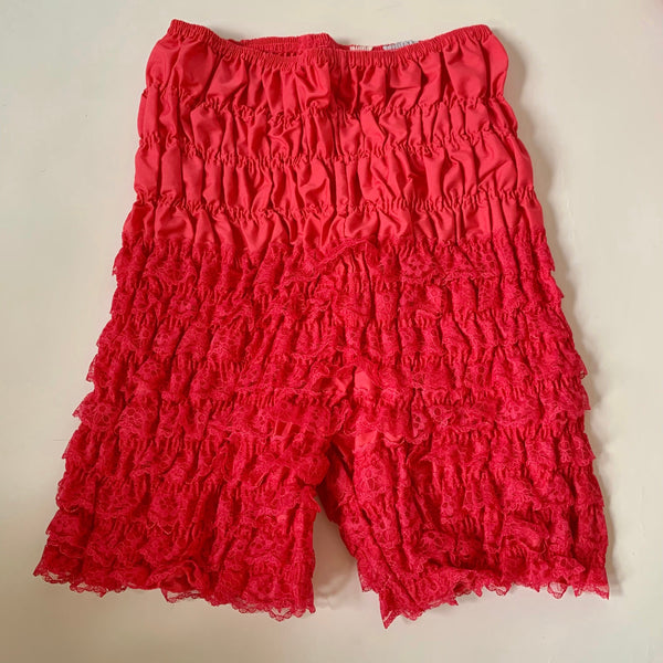 Vintage Hot Pink Ruffle Bloomers (XS/S)