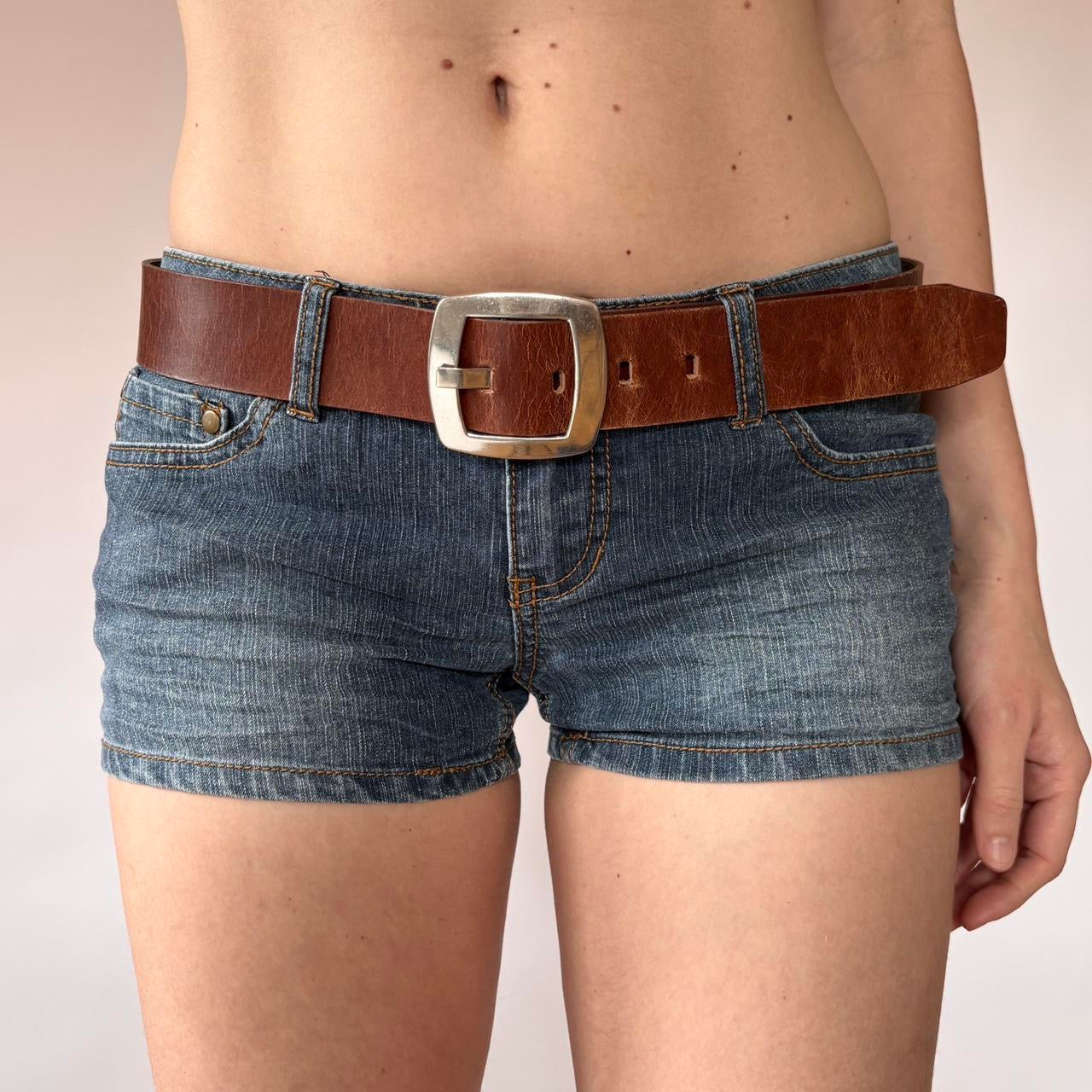 2000s Calvin Klein Leather Belt (M)