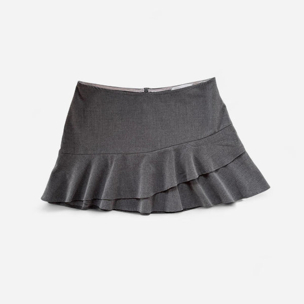 Y2K Ruffly Mini Skirt (L)