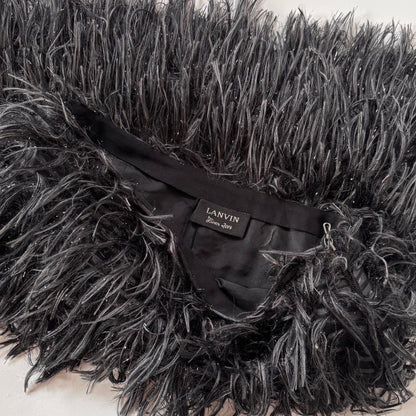 2014 Lanvin Fuzzy Tinsel Skirt (S)