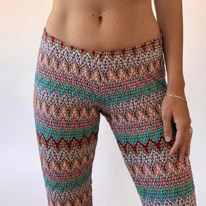 90s Does 70s Knitted Flares (S/M)