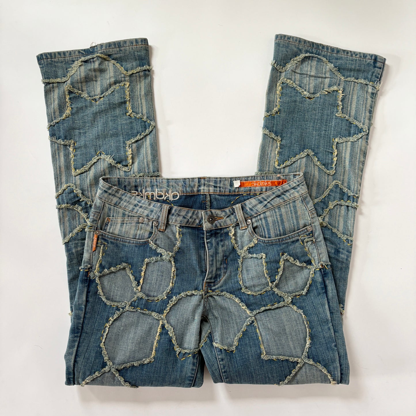 2000s Patchwork Jeans (S/M)