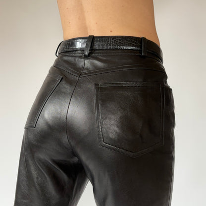 90s Italian Leather Belt (M)