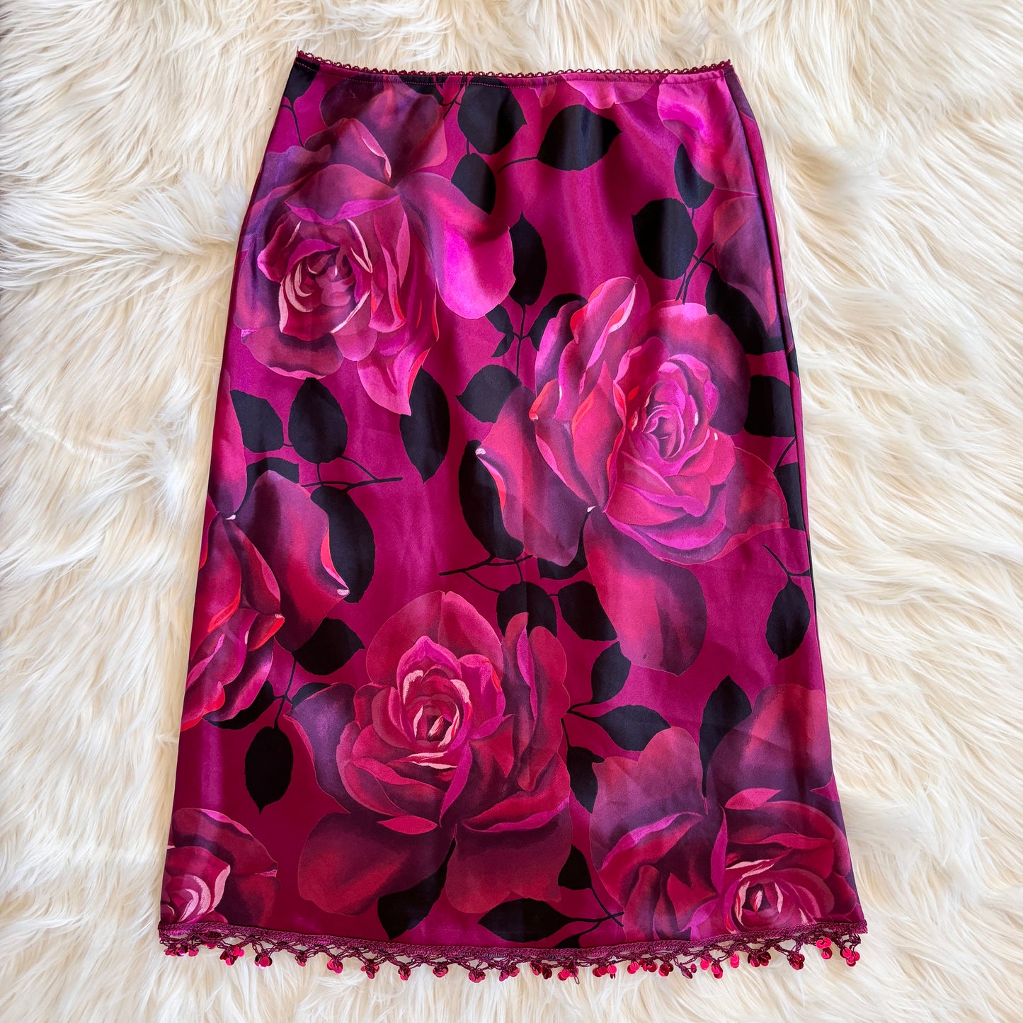 90s Rose Midi Skirt (S)