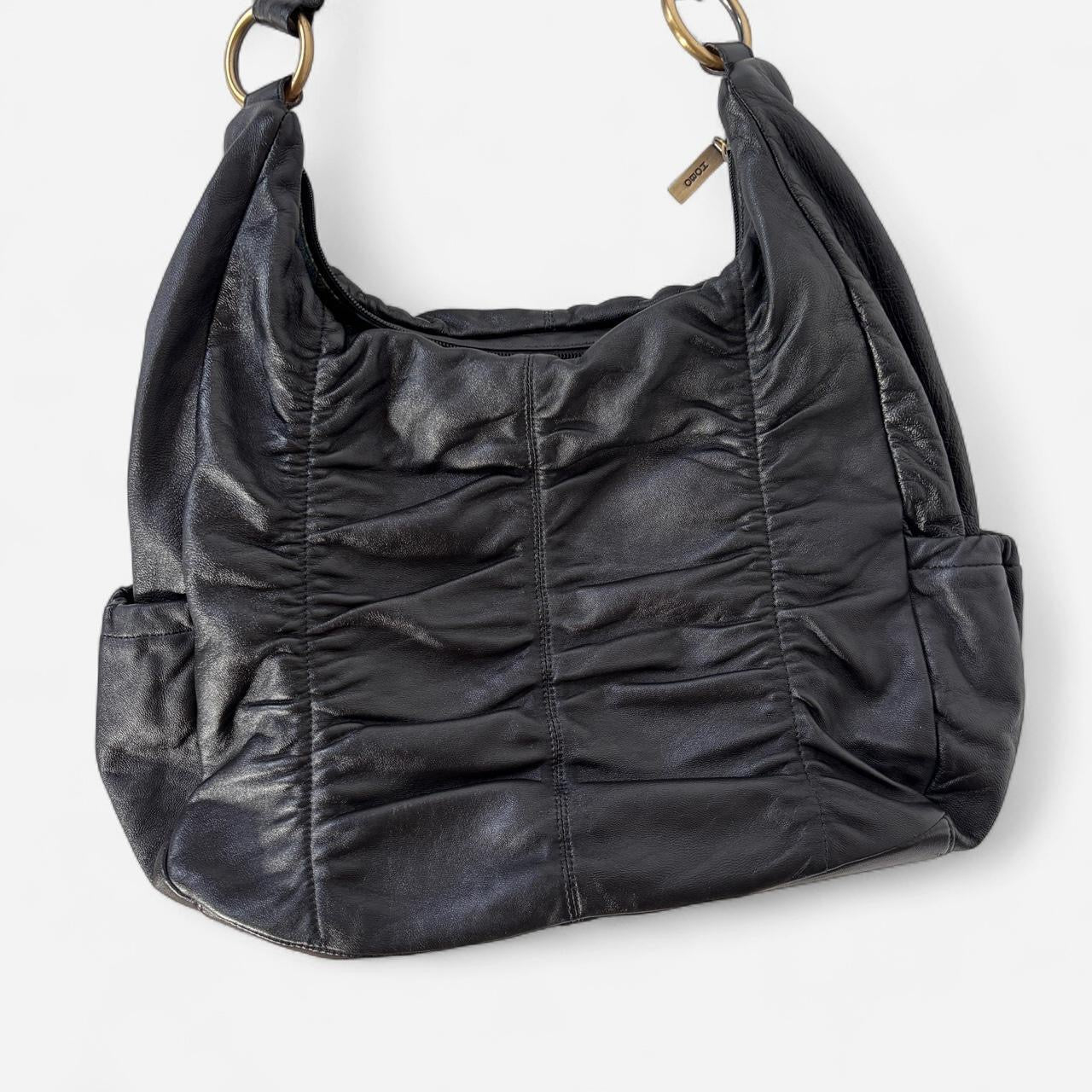 Hobo Black Slouchy Leather Bag
