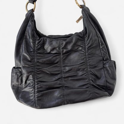 Hobo Black Slouchy Leather Bag