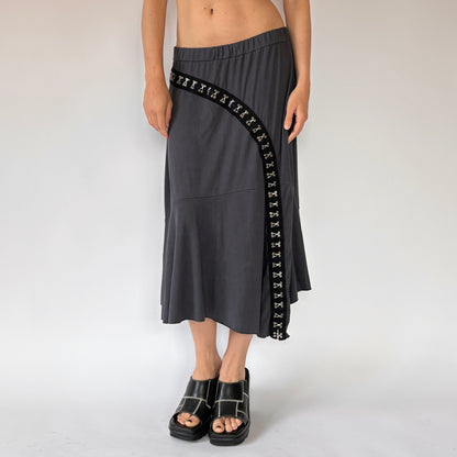 90s Hook & Eye Midi Skirt (M/L)