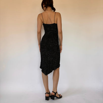 Y2K Glitter Midi Dress (XS/S)