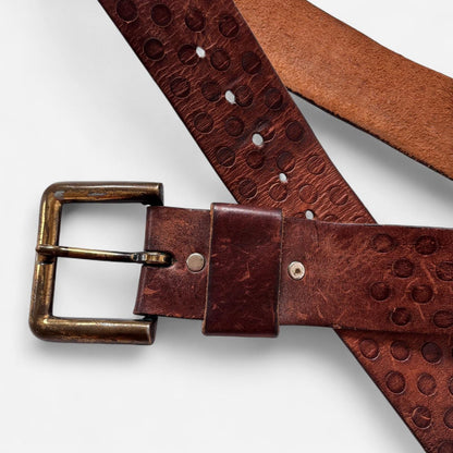 Leather Dotted Belt