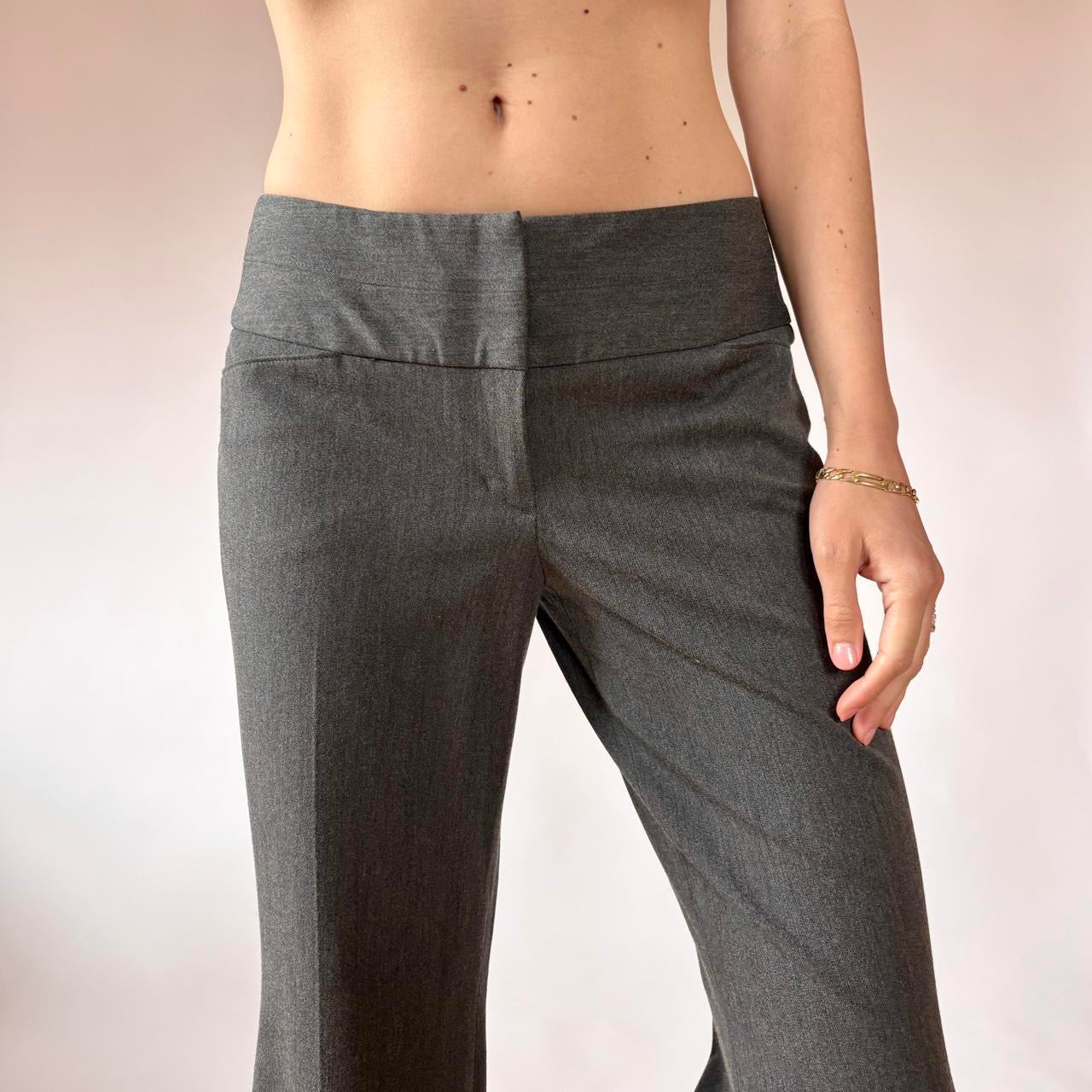 2000s Gray Office Flares (S)