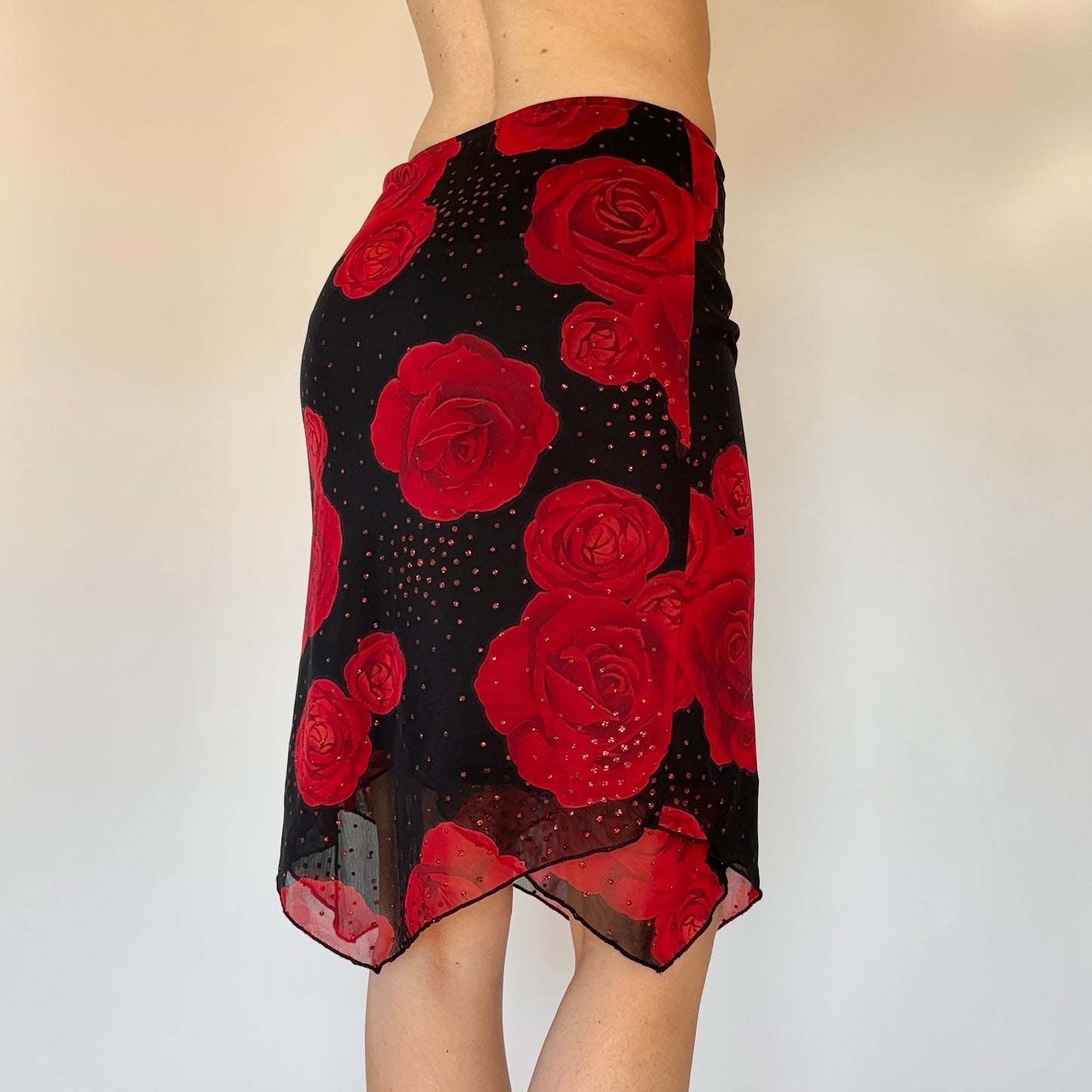 90s Mesh Rose Midi (XS)