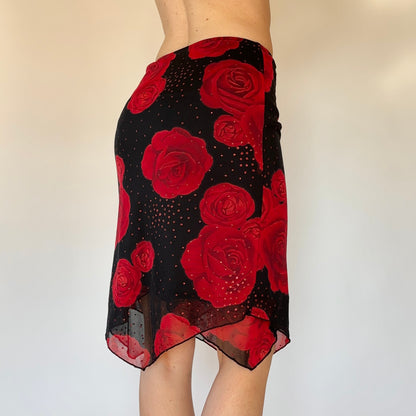 90s Mesh Rose Midi (XS)