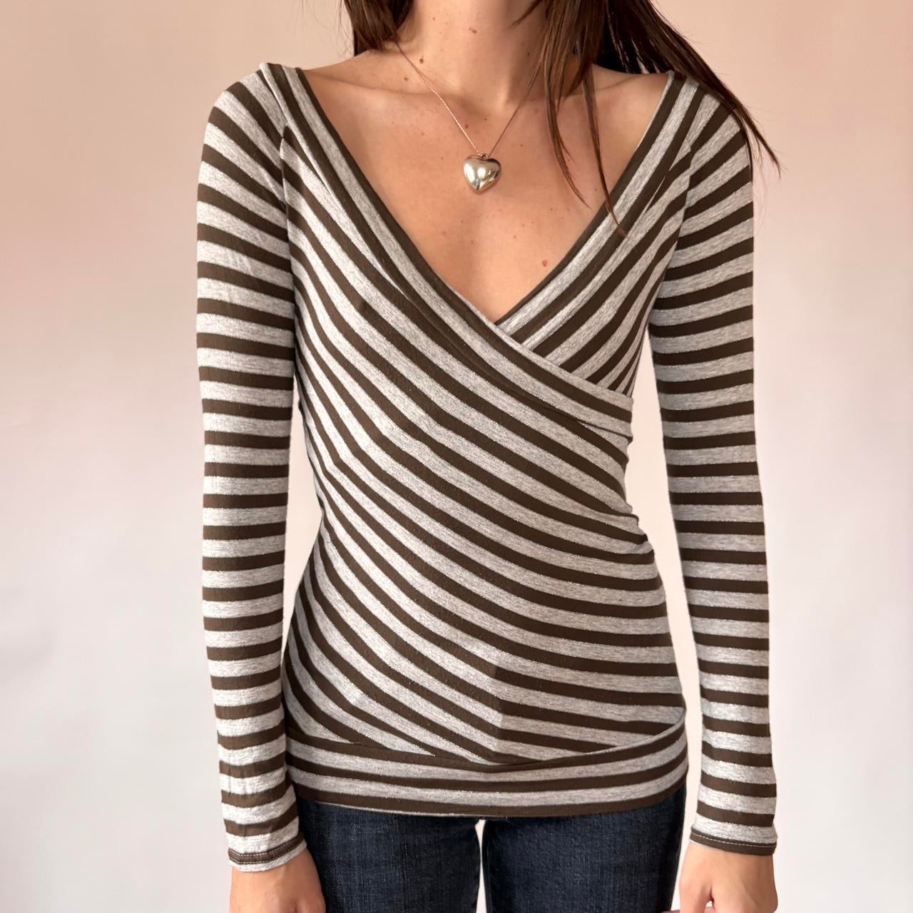 00s French Striped Top (S)