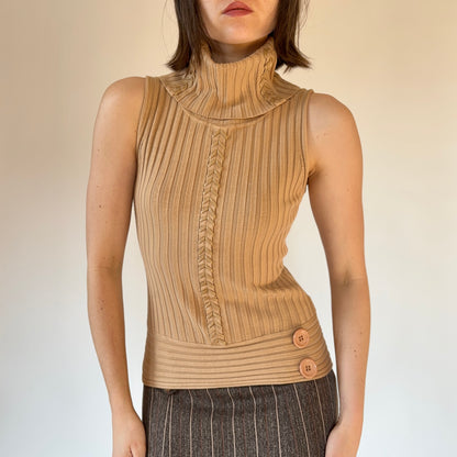 2000s Sleeveless Turtleneck (S)