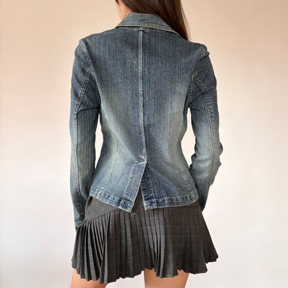 Y2K Denim Blazer (M)