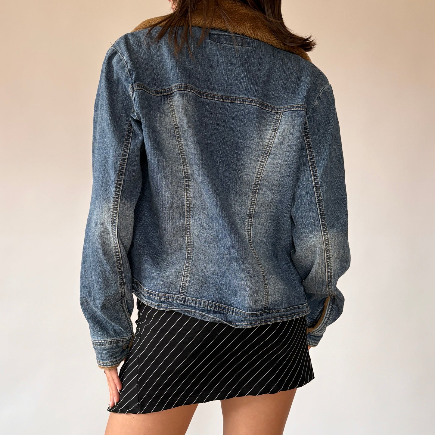 Y2K Cozy Denim Jacket (M)