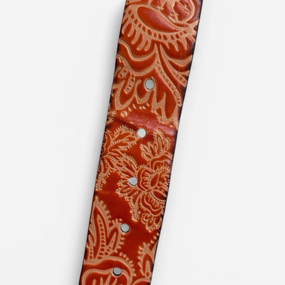 2000s Embossed Leather Belt (M)