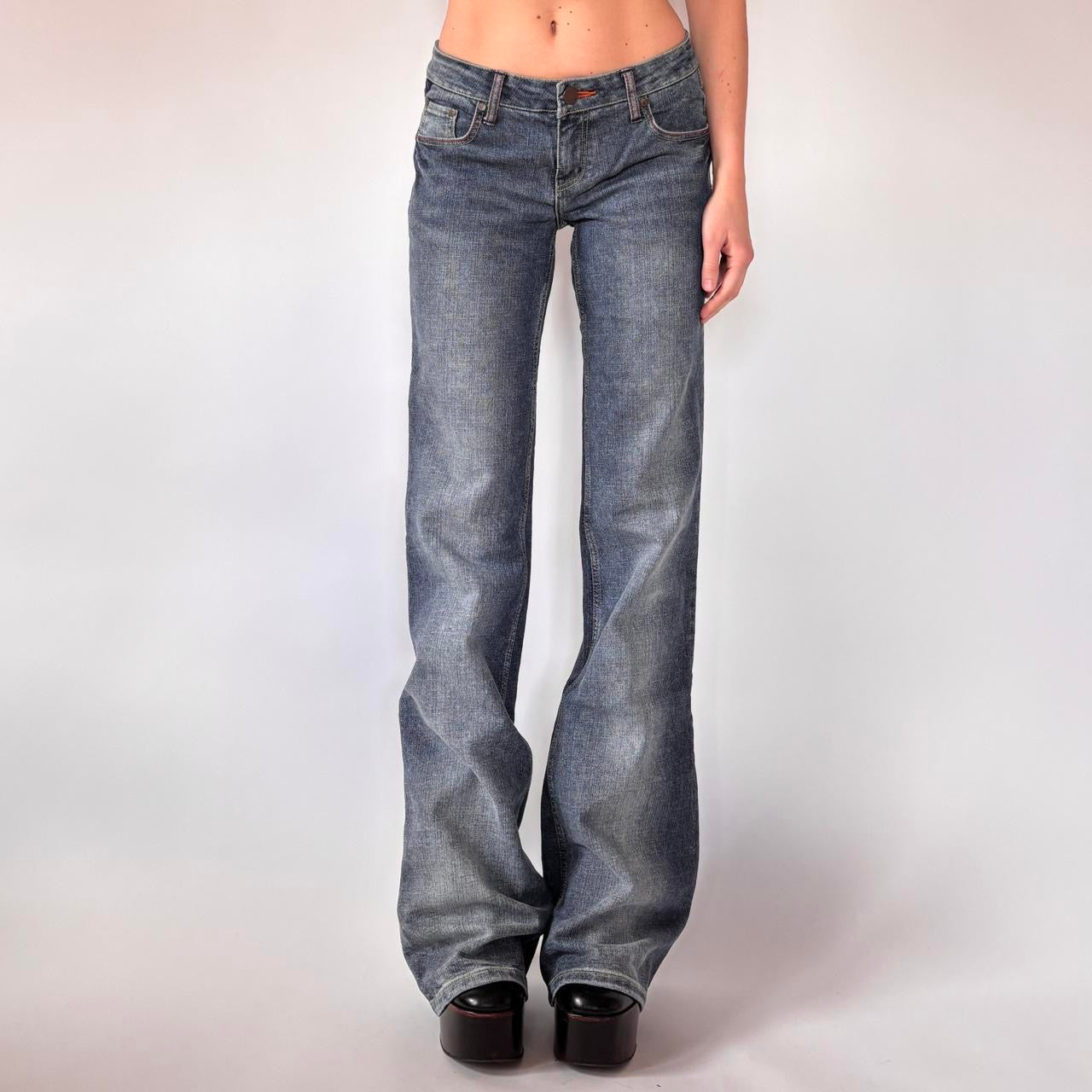 Y2K Low Rise Flare Jeans (S)