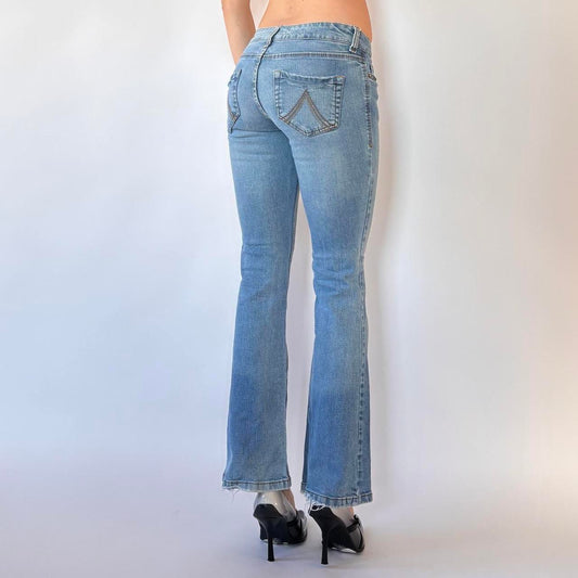 Y2K Low Rise Flare Jeans (XXS)