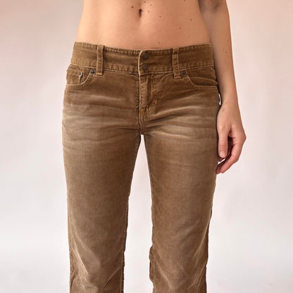 Y2K Abercrombie & Fitch Low Rise Corduroys (XS/S)