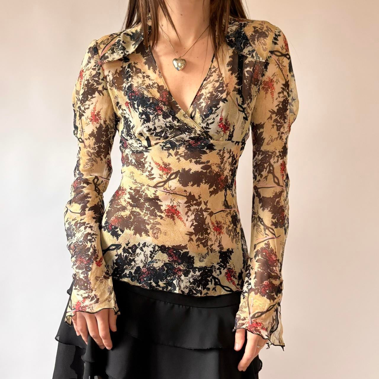 Diane Von Furstenberg Silk Blouse (S)