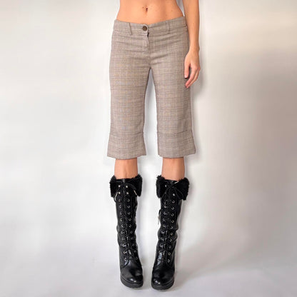 Y2K Low Rise Trouser Capri Pants (XXS/XS)