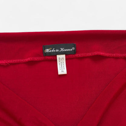 90s Slinky Cowl Neck Top (XL)