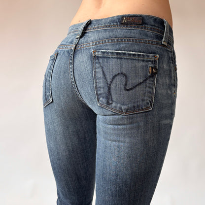 2000s Low Rise Flare Jeans (XXS)