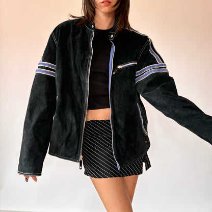 Wilson’s Leather Suede Moto Jacket (L)