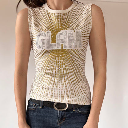 Y2K Glam Studded Top (M)