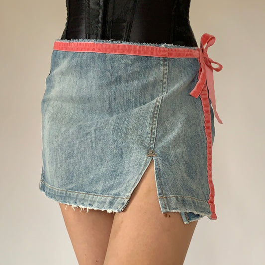 Y2K Denim Wrap Mini (S)