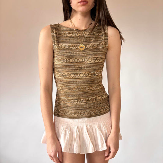 Y2K Knit Tank (S/M)