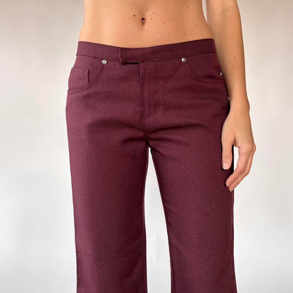 90s Anchor Blue Flare Pants (XS)