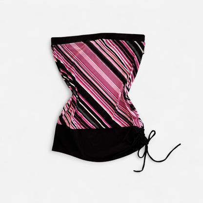 Y2K Deadstock Stripy Tube Top (M)