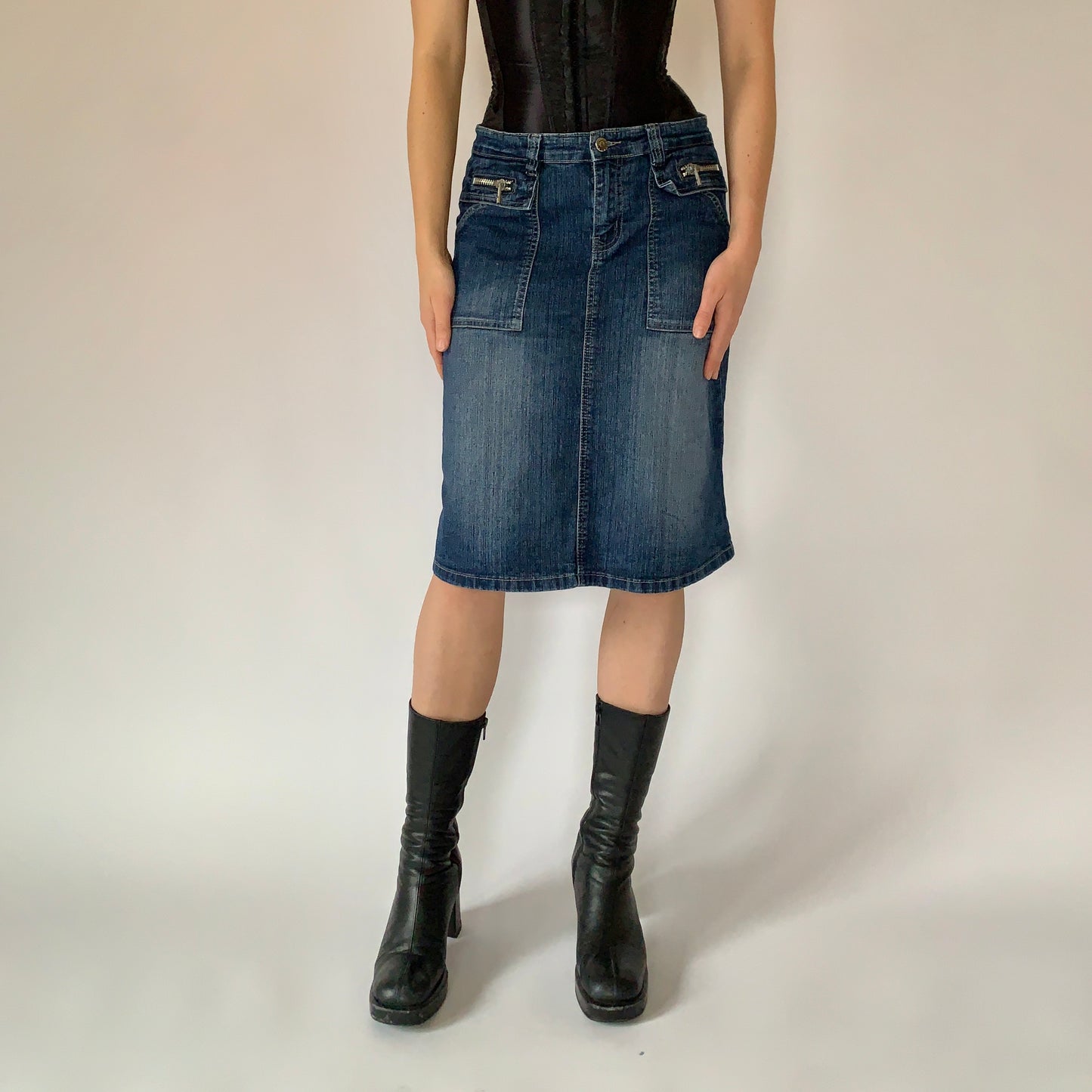 Y2K Denim Midi (M)