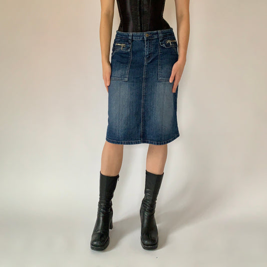 Y2K Denim Midi (M)