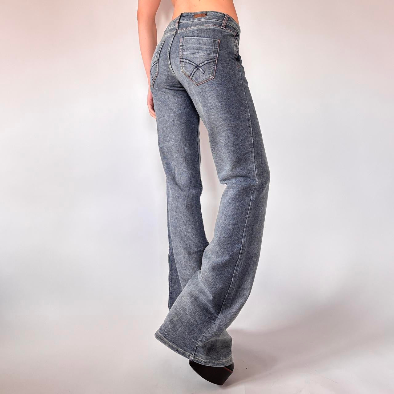 Y2K Low Rise Flare Jeans (S)