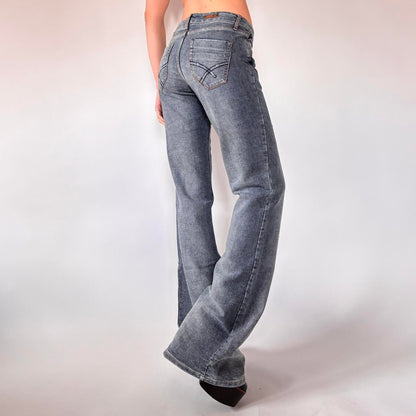 Y2K Low Rise Flare Jeans (S)