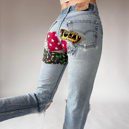 Levi’s 80s Patchwork 501s (XS)