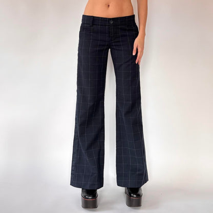 Y2K American Eagle Windowpane Low Rise Trousers (S/M)