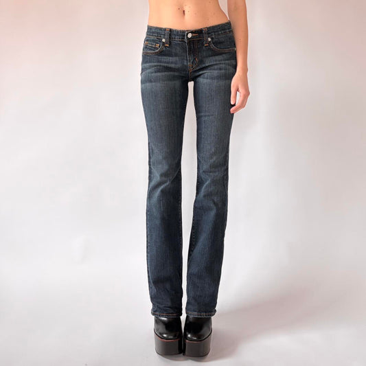 Y2K Dark Wash Bootcut Jeans (XS)