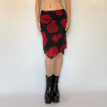 90s Mesh Rose Midi (XS)