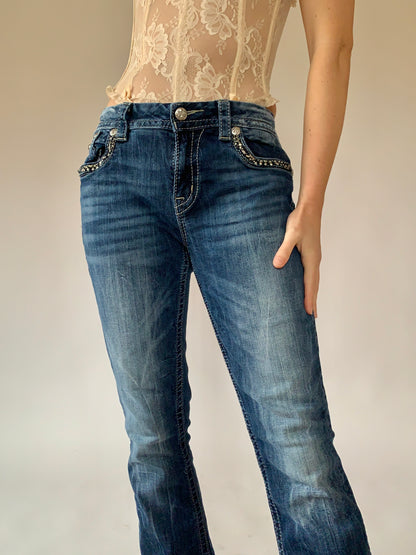 Y2K Miss Me Jeans - Large