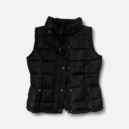 Y2K Black Puffer Vest (XS)