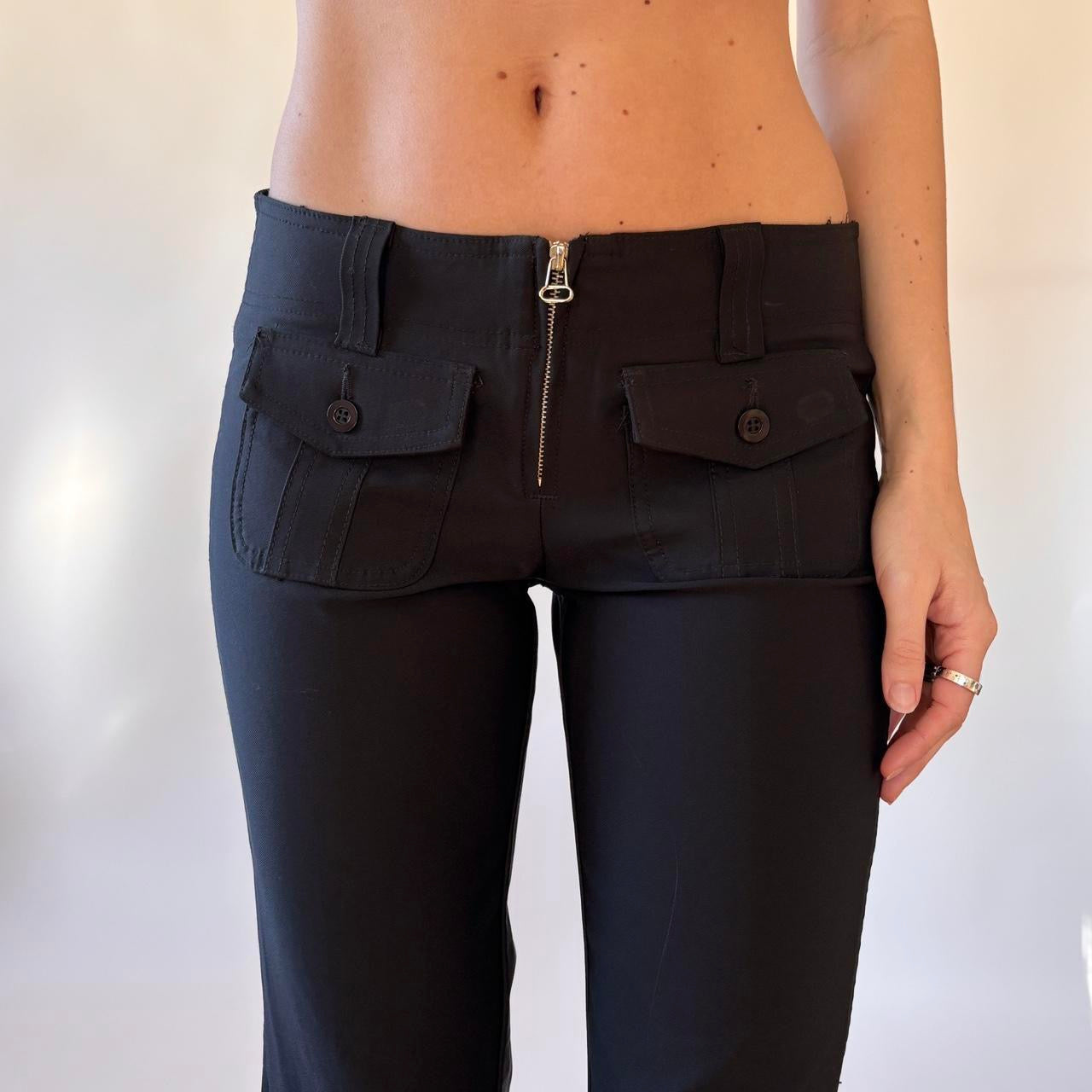 Y2K Arden B. Low Rise Zipper Pants (XS/S)
