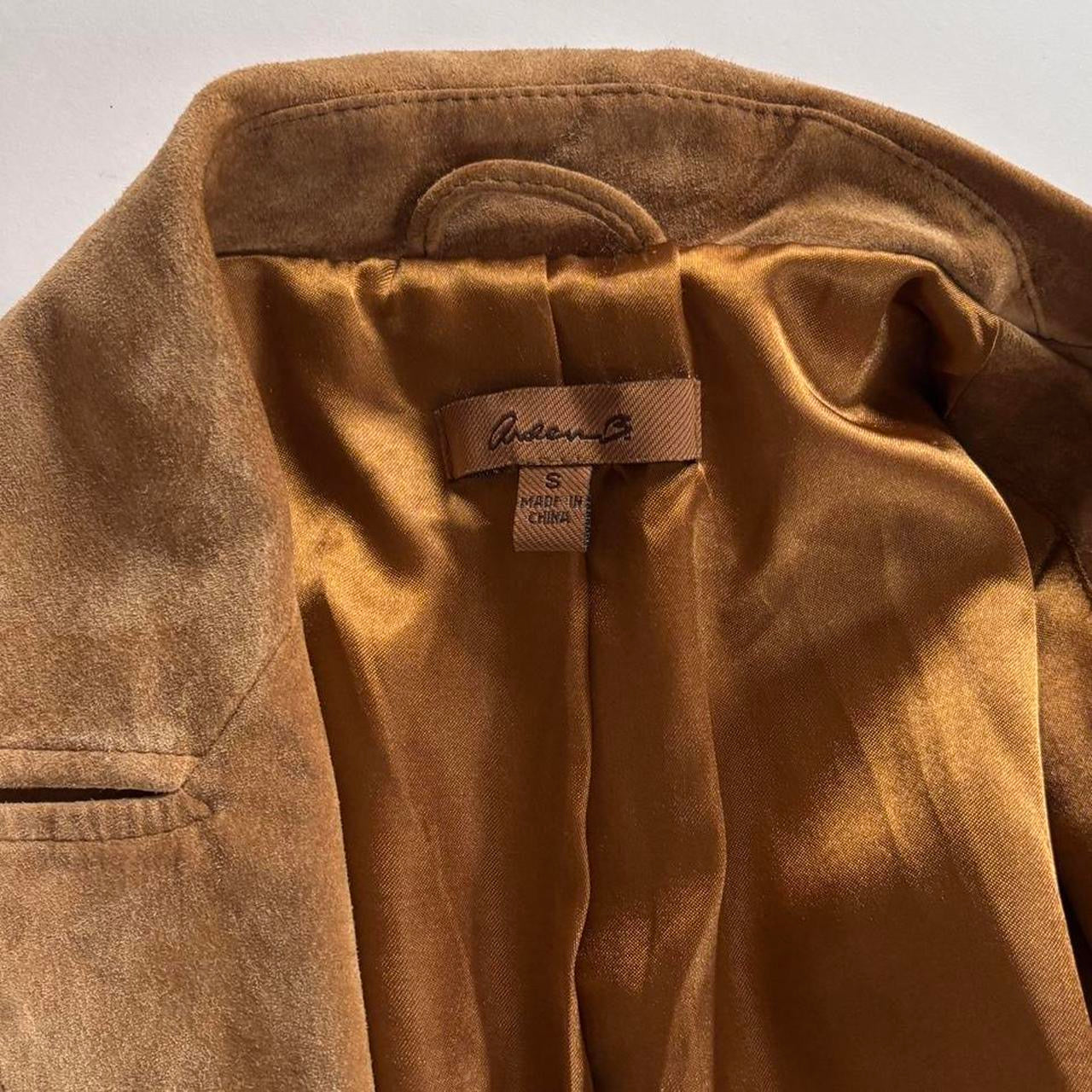 Y2K Suede Leather Trenchcoat (S)
